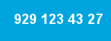 929 123 43 27 929 123 43 27